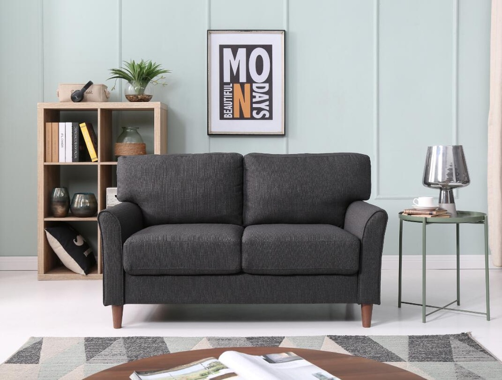 Idiya UCAYALI 2 seater sofa Dark grey