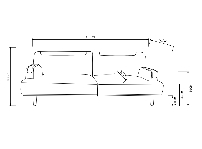 Idiya ZHENG ZHOU with Patch design , Sofa Bed
