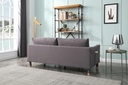 Idiya Zaire 3 Seater Sofa, Dark Grey