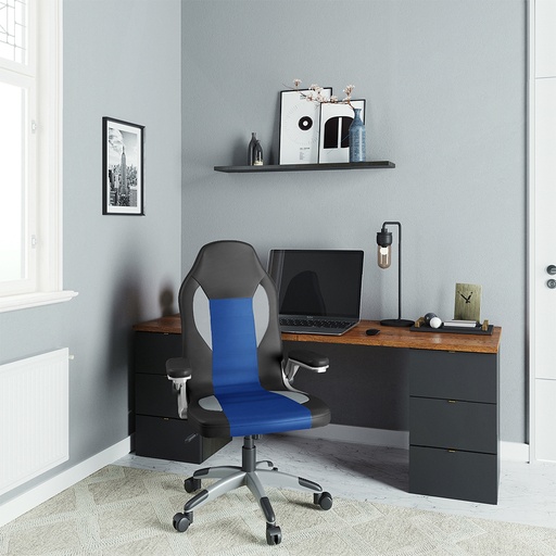 Ottawa Office Chair Black Light Grey Blue