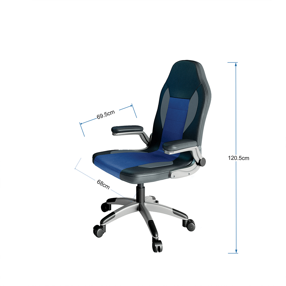 Idiya Ottawa office chair Black/light grey/Blue