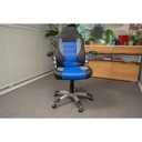 Idiya Ottawa office chair Black/light grey/Blue