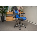 Idiya Ottawa office chair Black/light grey/Blue