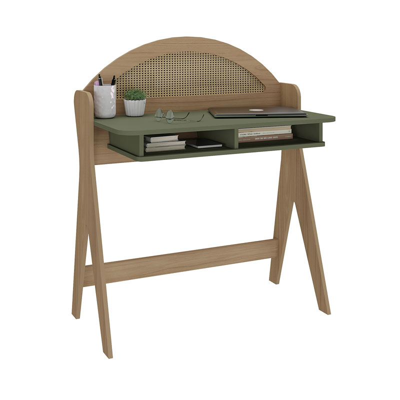 [000.046.36] Brusque Desk - Oak/ Mint