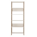 [000.046.02] Garanhuns Bookcase 5 Niches - Off White/ Oak 