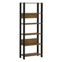 [000.044.23] Garanhuns Bookcase 5 Niches - Pine/ Black