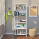 [000.046.03] Garanhuns Bookcase 5 Niches - White