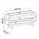 [000.046.34] Itatiba Tv Stand - Natural