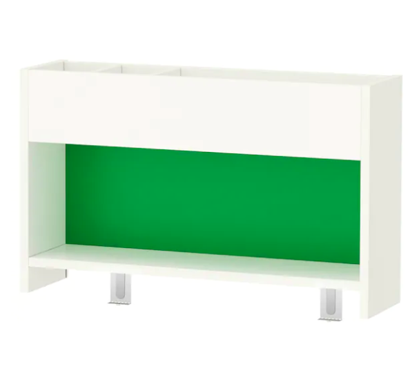 Ikea PAHL Add-on unit, white, green, 64x39 cm