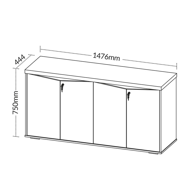 [000.062.92] Resende 4 Doors Cabinet - Freijo/ White