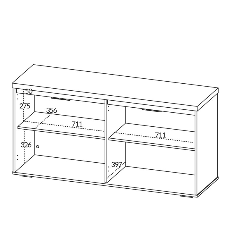 [000.062.92] Resende 4 Doors Cabinet - Freijo/ White