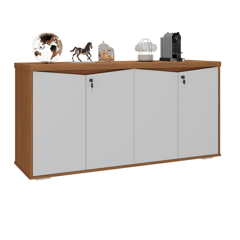 [000.062.92] Resende 4 Doors Cabinet - Freijo/ White