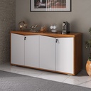 [000.062.92] Resende 4 Doors Cabinet - Freijo/ White