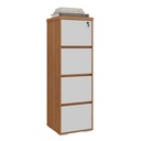 [000.062.90] Resende 4 Drawers File Cabinet - Freijo/ White