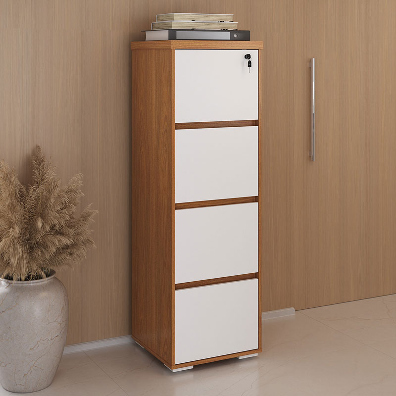 [000.062.90] Resende 4 Drawers File Cabinet - Freijo/ White