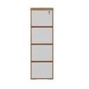 [000.062.90] Resende 4 Drawers File Cabinet - Freijo/ White