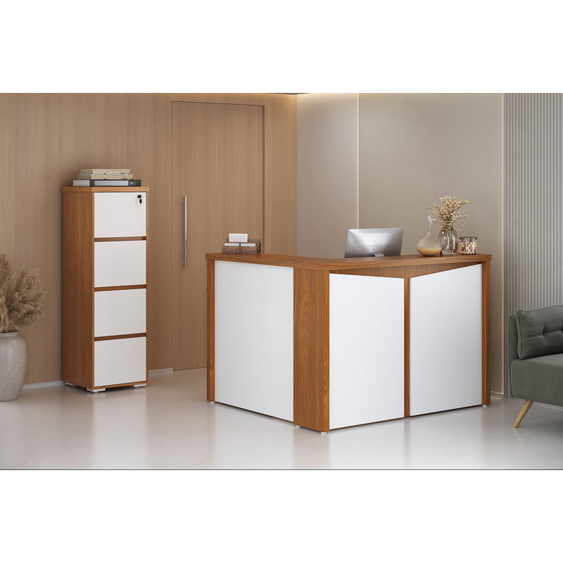 [000.062.90] Resende 4 Drawers File Cabinet - Freijo/ White