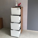 [000.062.90] Resende 4 Drawers File Cabinet - Freijo/ White