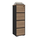 [000.062.91] Resende 4 Drawers File Cabinet - Nogal/ Back