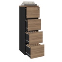 [000.062.91] Resende 4 Drawers File Cabinet - Nogal/ Back