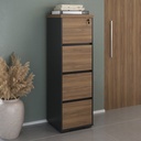 [000.062.91] Resende 4 Drawers File Cabinet - Nogal/ Back