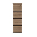 [000.062.91] Resende 4 Drawers File Cabinet - Nogal/ Back