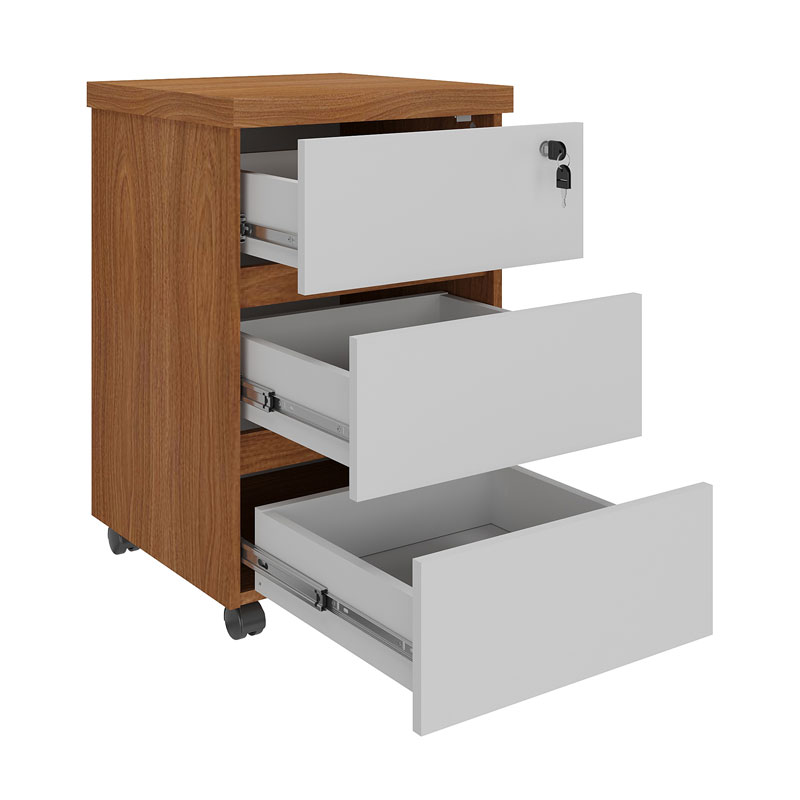 [000.062.96] Resende Chest Of 3 Drawers - Freijo/ White