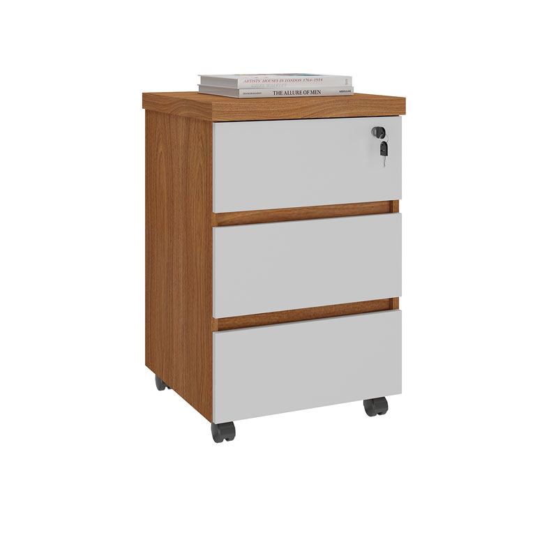 [000.062.96] Resende Chest Of 3 Drawers - Freijo/ White