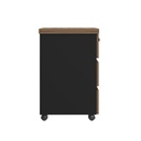 [000.062.97] Resende Chest Of 3 Drawers - Nogal/ Black