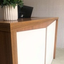 [000.063.08] Resende Reception Desk - Freijo/ White