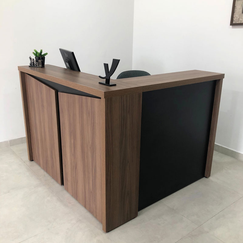 [000.063.09] Resende Reception Desk - Nogal/ Black