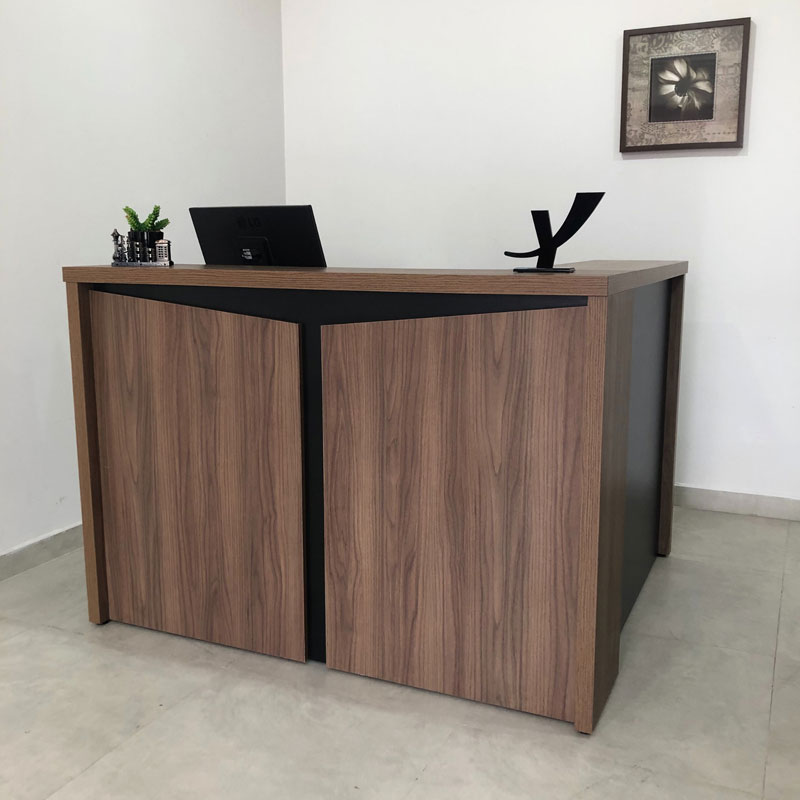 [000.063.09] Resende Reception Desk - Nogal/ Black