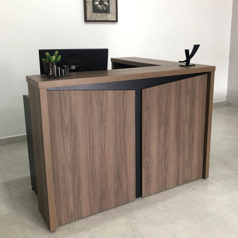 [000.063.09] Resende Reception Desk - Nogal/ Black