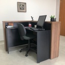 [000.063.09] Resende Reception Desk - Nogal/ Black