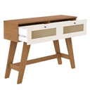 [000.046.74] Santa Rita Console Table - Cherry/ Off White