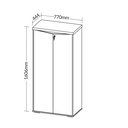 [000.062.88] Resende 2 Doors Cabinet - Freijo/ White