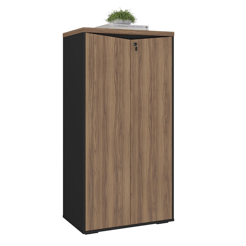 [000.062.89] Resende 2 Doors Cabinet - Nogal/ Black