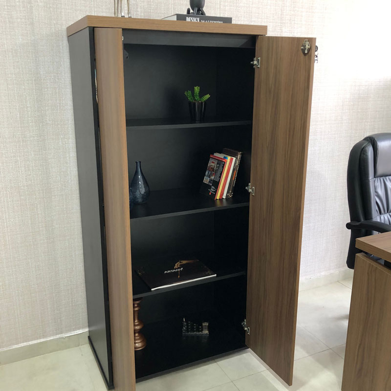 [000.062.89] Resende 2 Doors Cabinet - Nogal/ Black