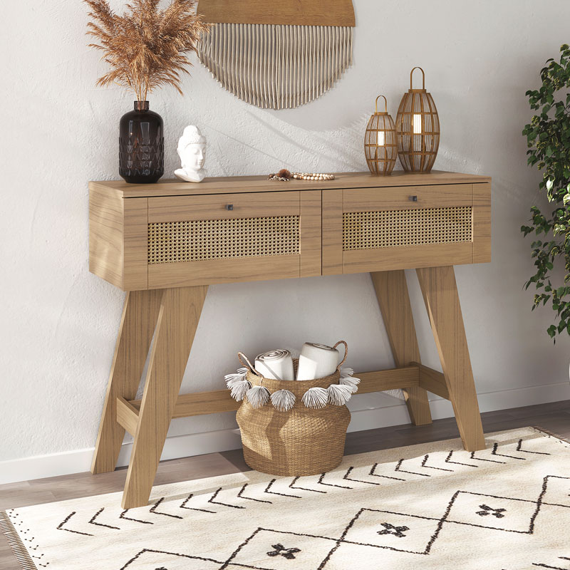 [000.046.37] Santa Rita Console Table - Oak