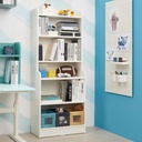 [905.285.06] DALRIPA Children's bookcase with door, white/with frame, 60x34x150 cm