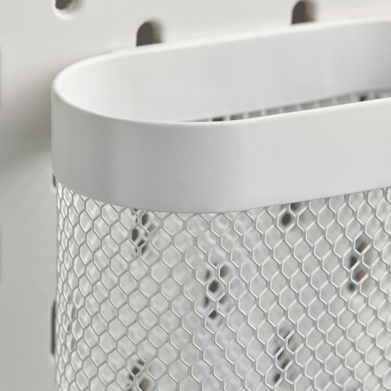 [105.177.62] IKEA SKADIS storage basket, set of 3 white