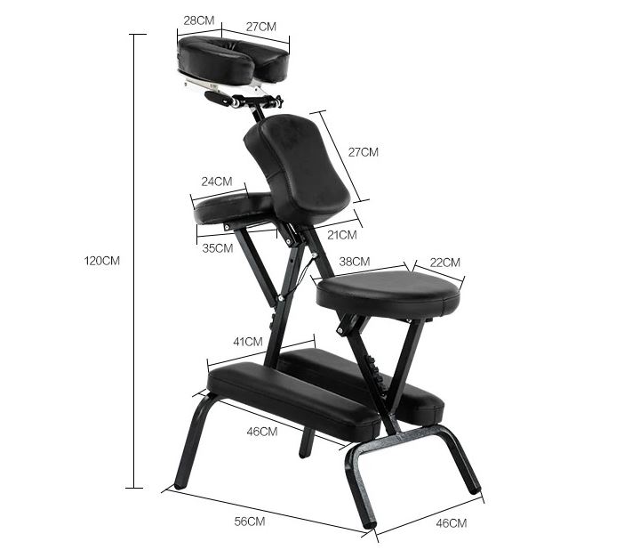 Mecca Portable Folding Massage Chair,black