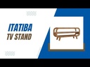 Itatiba Tv Stand - Cherry/ Off White 