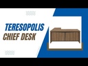  Teresopolis Chief Desk - Nogal/ Black