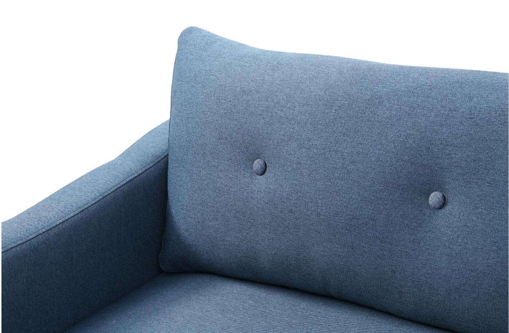 Idiya Zaire blue 3 seater sofa