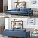 Idiya Zaire blue 3 seater sofa