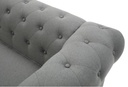 Idiya chesterfield QATAR 2 SEATER sofa, Dark grey