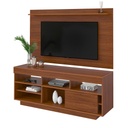 [000.045.11] Parnaiba Tv Stand and Tv Wall Panel - Cedar-Cedar/ Off White