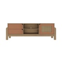 [000.045.78] Pinhais Tv Stand - Oak/ Terracotta