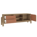 [000.045.78] Pinhais Tv Stand - Oak/ Terracotta